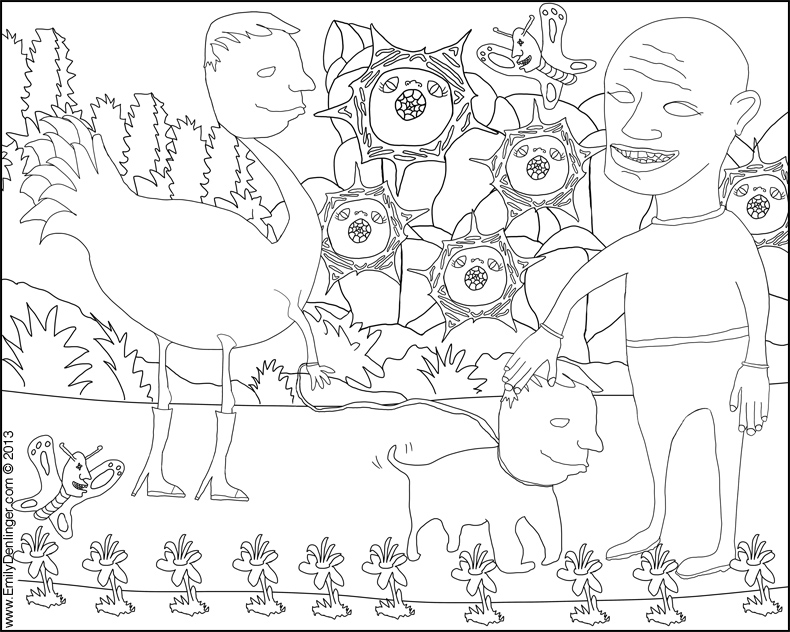 link to Lovely printable coloring page PDF